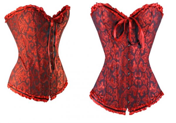 Corsete Vermelho com detalhes