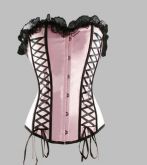 Corsete Rosa e Preto