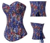 Corsete Jeans com detalhes